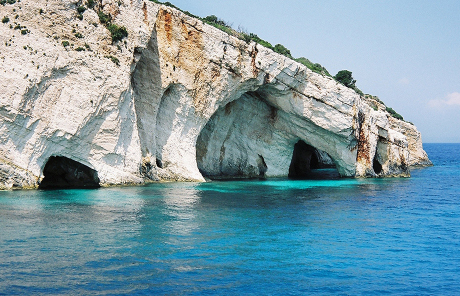 Блакитні печери в Греції